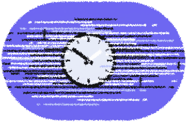 Orologio fermo, sito vecchio